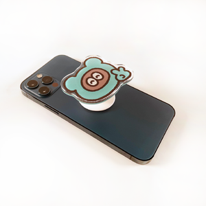 たぬきゅん ピース スマホグリップトック | たぬきゅんフレンズ