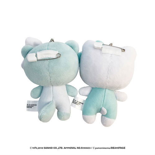 希少　18年製　廃盤　たぬきゅん×HELLO KITTYキーチェーン たぬきゅんフレンズ×ハローキティ】ぬいぐるみキーチェーン